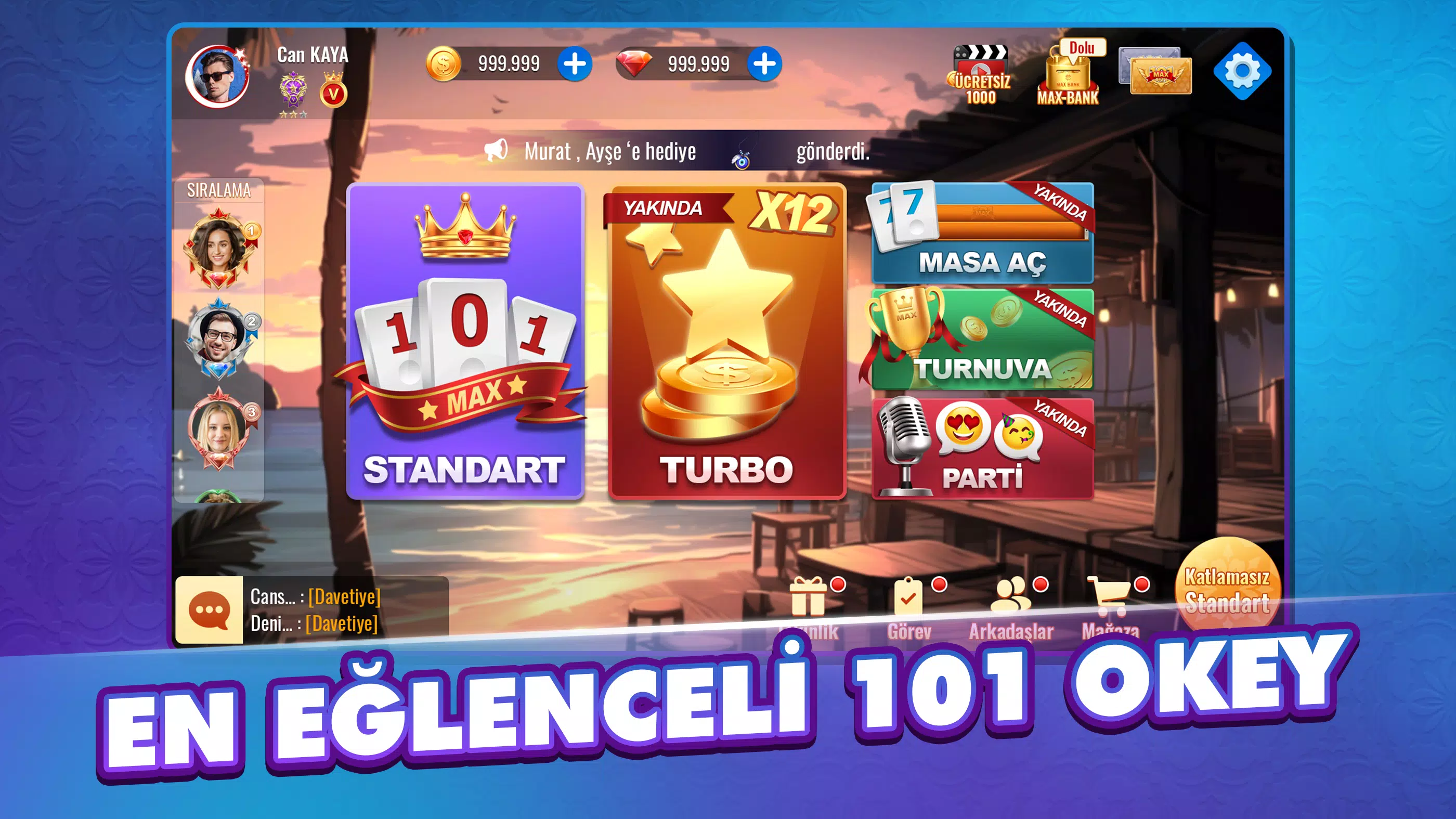 101 Okey Max Tangkapan skrin 0