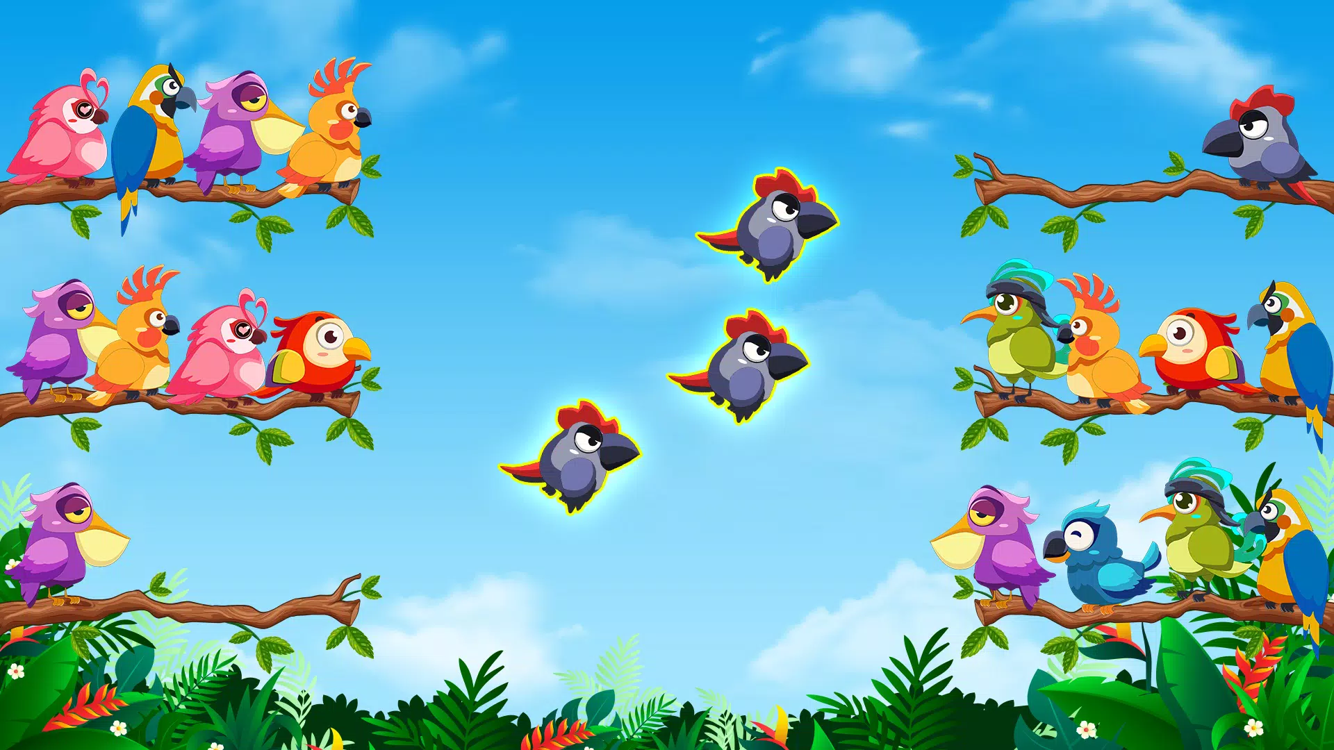 Bird Sort: Color Puzzle Game Tangkapan skrin 0