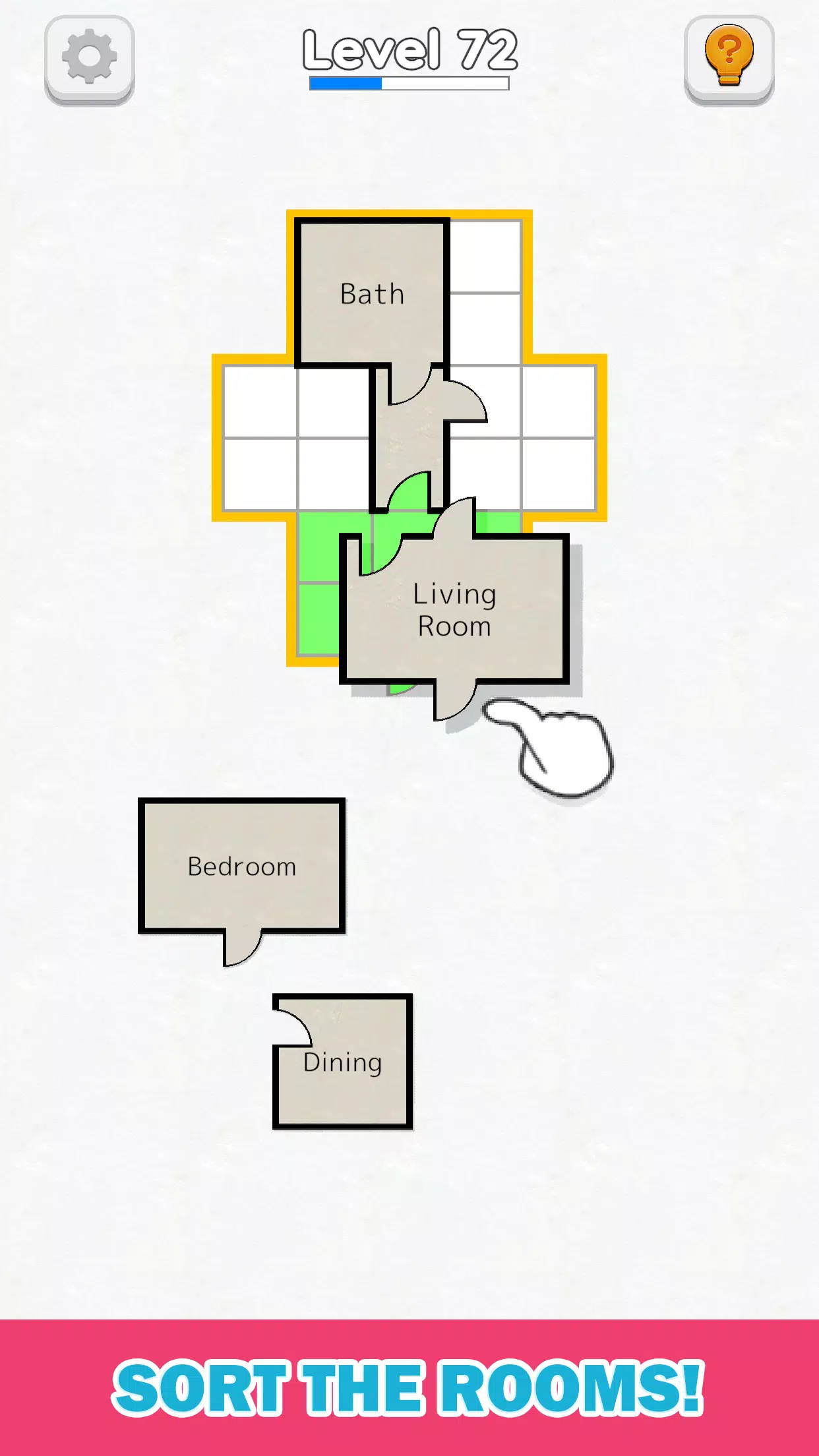 Room Sort - Floor Plan Game Schermafbeelding 0