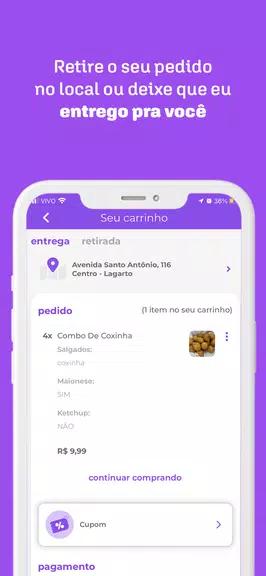 quero delivery: mercado e + ဖန်သားပြင်ဓာတ်ပုံ 3