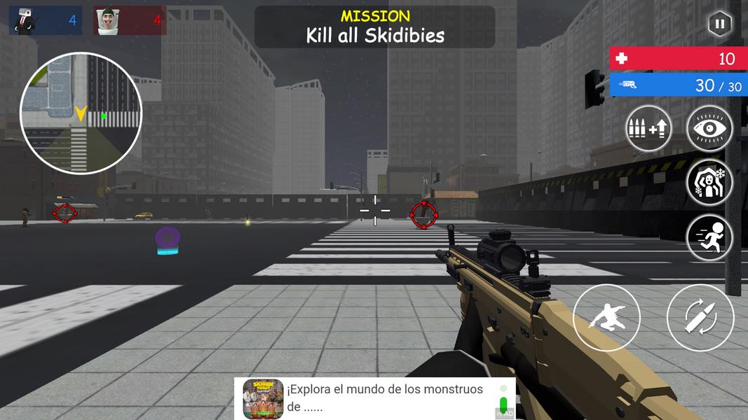 Shoot Skibd Toilet Survival.io Ekran Görüntüsü 2