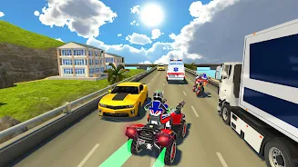 ATV Quad Bike Traffic Race Tangkapan skrin 3