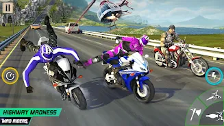 Crazy Moto: Bike Shooting Game Tangkapan skrin 3