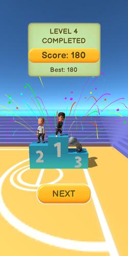 Jump Up 3D: Basketball game स्क्रीनशॉट 1