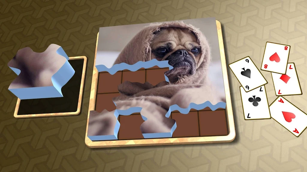Schermata Jigsaw Solitaire - Dogs 2