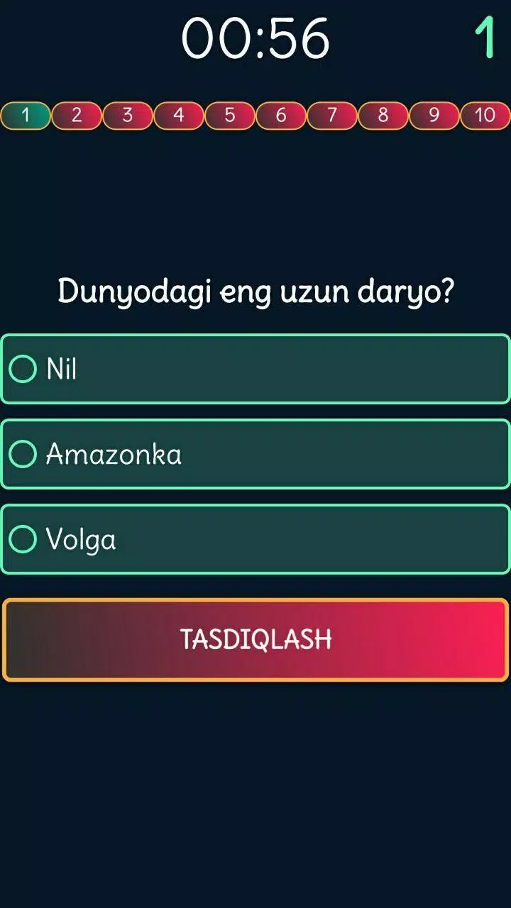 Viktorina Uz - Test savollari ဖန်သားပြင်ဓာတ်ပုံ 2