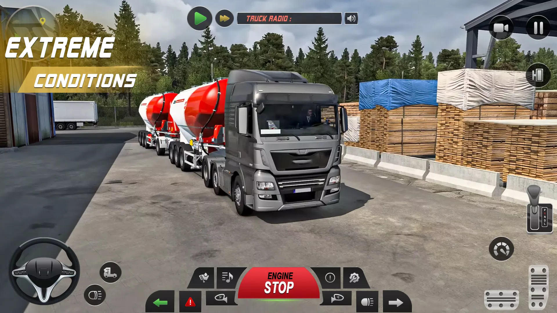 Euro Truck Driving Game 3d Captura de tela 1