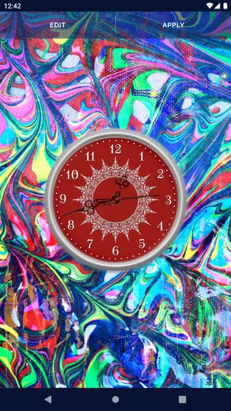 HD Clock Beautiful Wallpaper Schermafbeelding 3