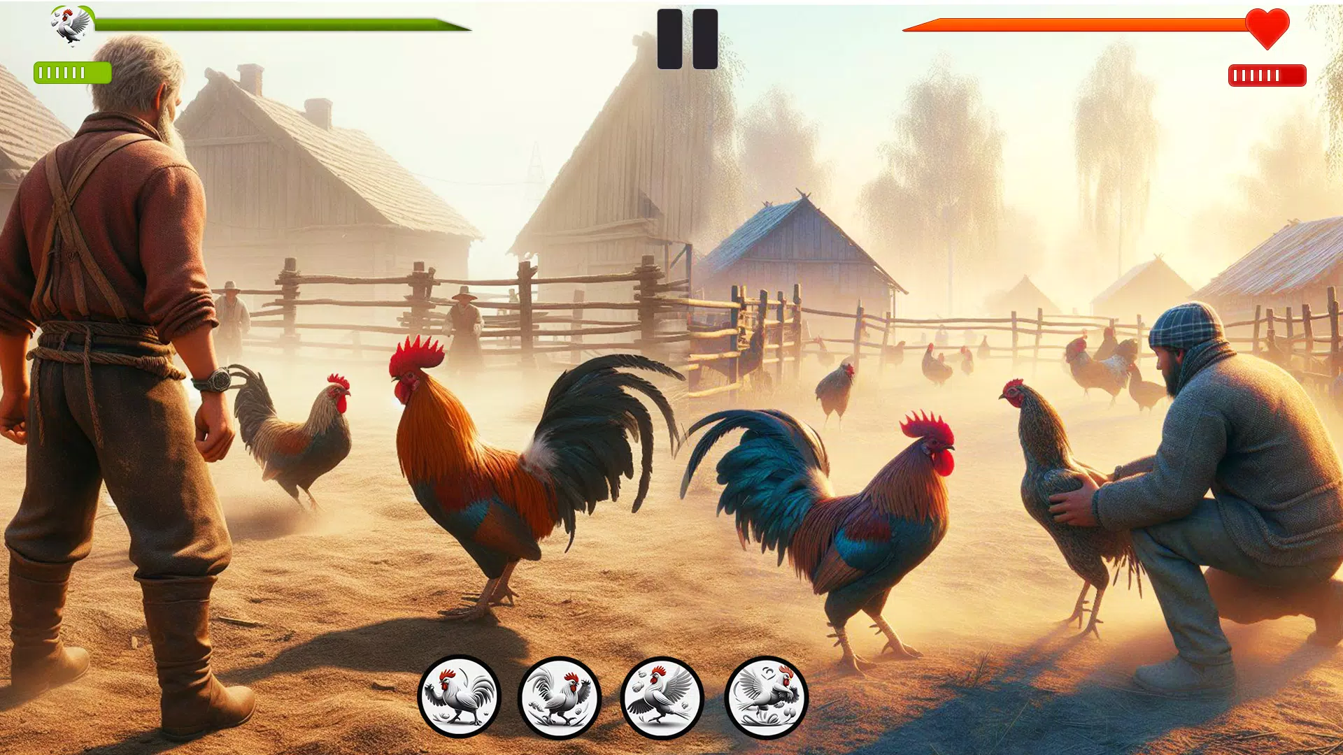 Farm Rooster Fighting Chicks 1 Screenshot 1