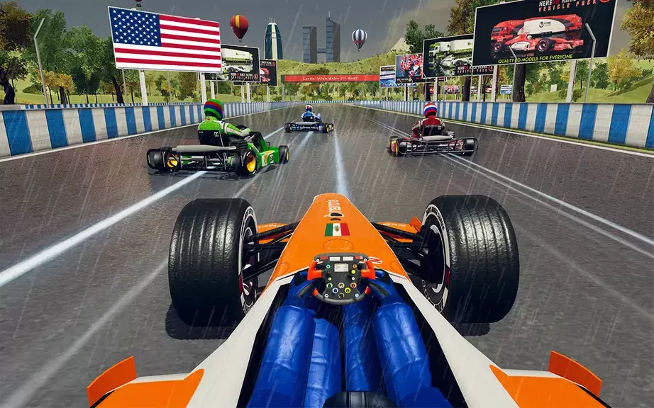 Go Kart Racing Games 3D Stunt स्क्रीनशॉट 1