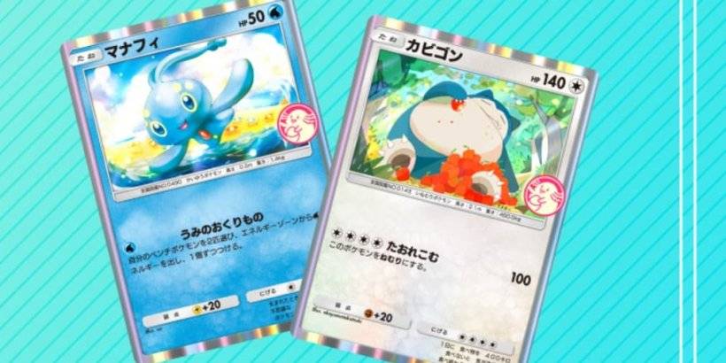 Manaphy e Snorlax Star nell'evento Wonder Pick di Pokémon TCG TCG