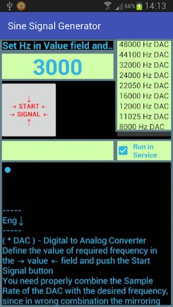 Sine SignalnGenerator Ảnh chụp màn hình 1