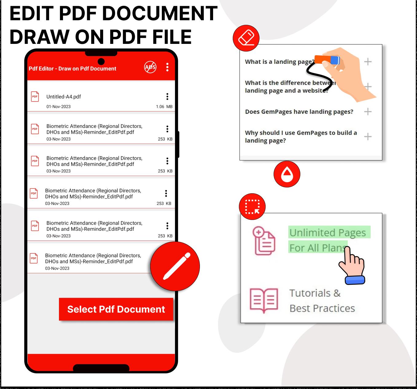 Pdf Editor - Draw on Pdf ภาพหน้าจอ 0