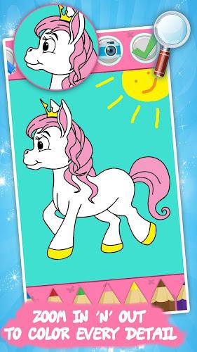 Unicorn Kids Coloring Book Captura de tela 0