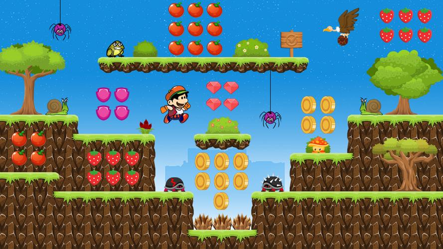 Super Nob Run：跳躍冒險叢林遊戲應用截圖第3張