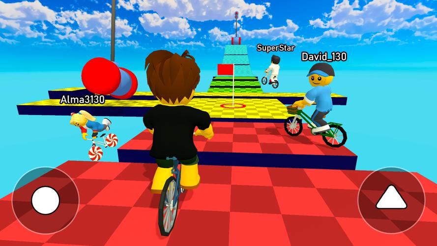 Obby bike: Parkour Adventure Schermafbeelding 0
