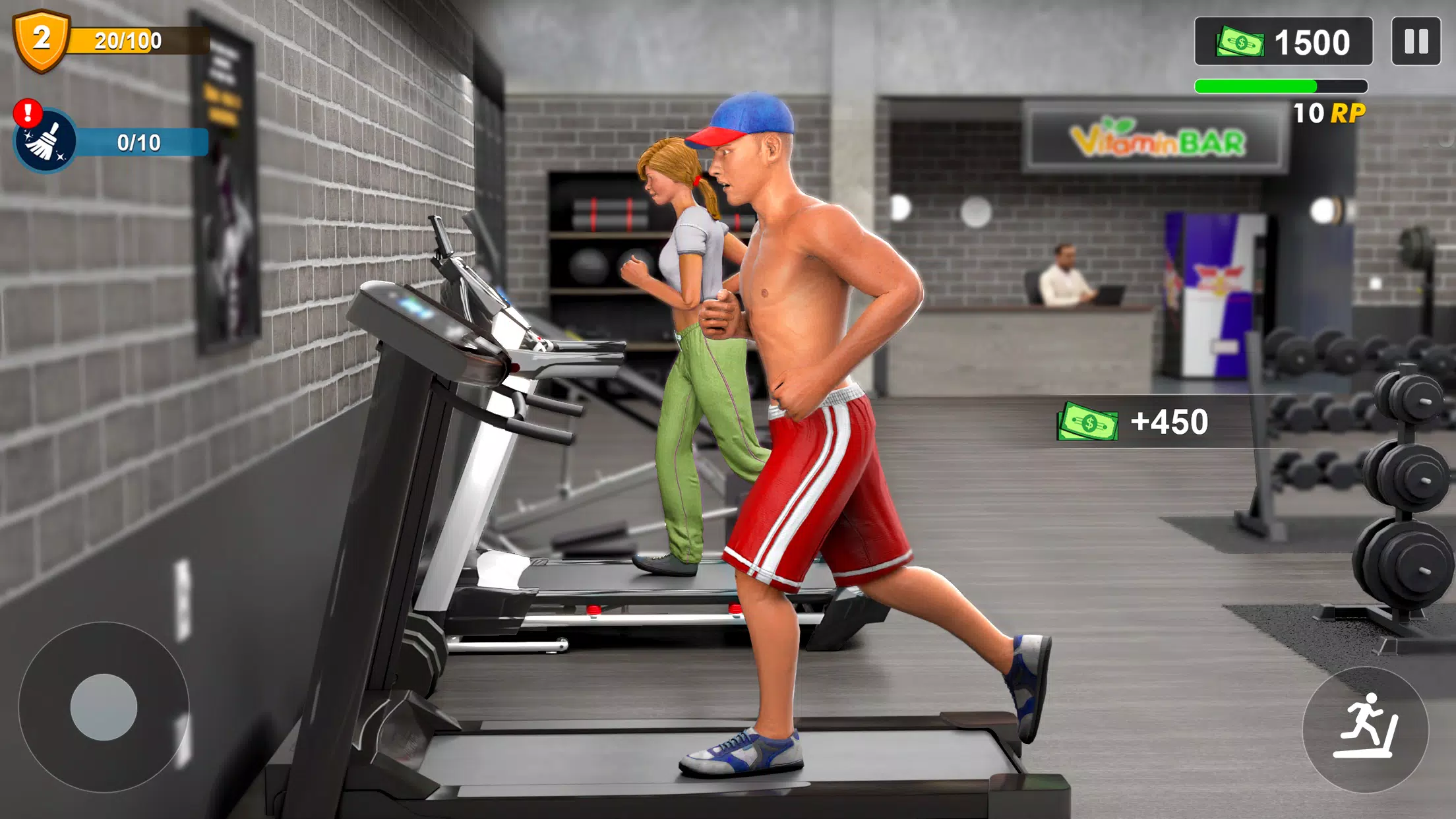 Workout Gym Simulator Game 24 Captura de pantalla 2