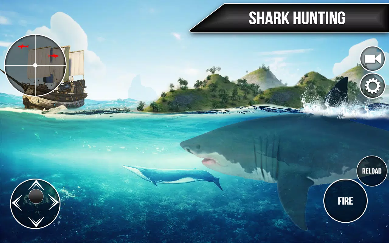 Wild Shark Fish Hunting game स्क्रीनशॉट 3