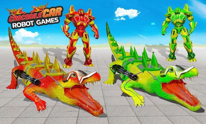 Robot Game Transform Crocodile Schermafbeelding 3