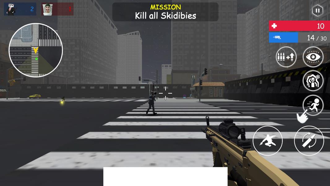 Shoot Skibd Toilet Survival.io Tangkapan skrin 1