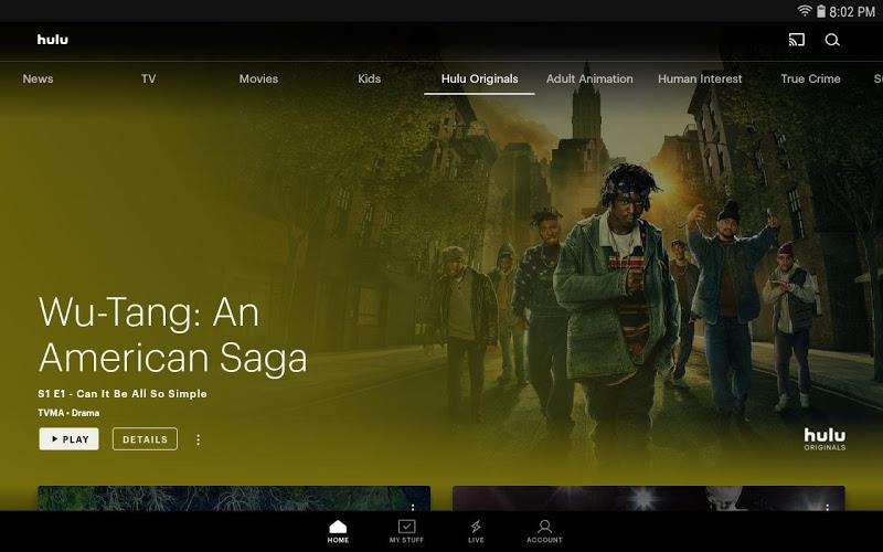 Hulu for Android TV Captura de tela 0