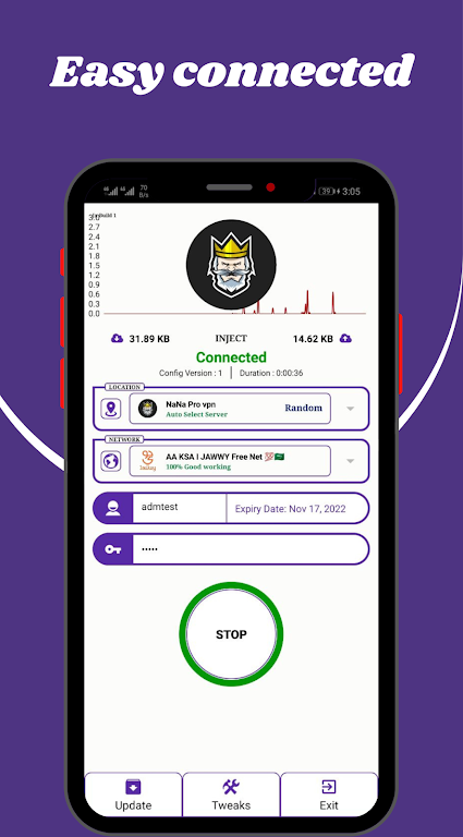 NaNa Pro vpn ภาพหน้าจอ 1