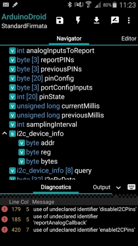 ArduinoDroid 스크린샷 1