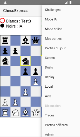 ChessExpress Echecs en ligne Captura de tela 2