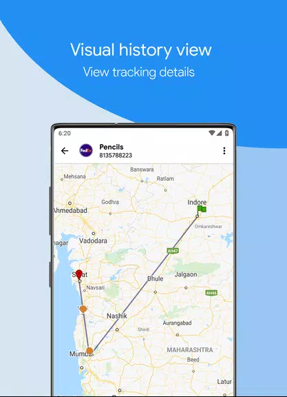 Packages Tracker Zrzut ekranu 3