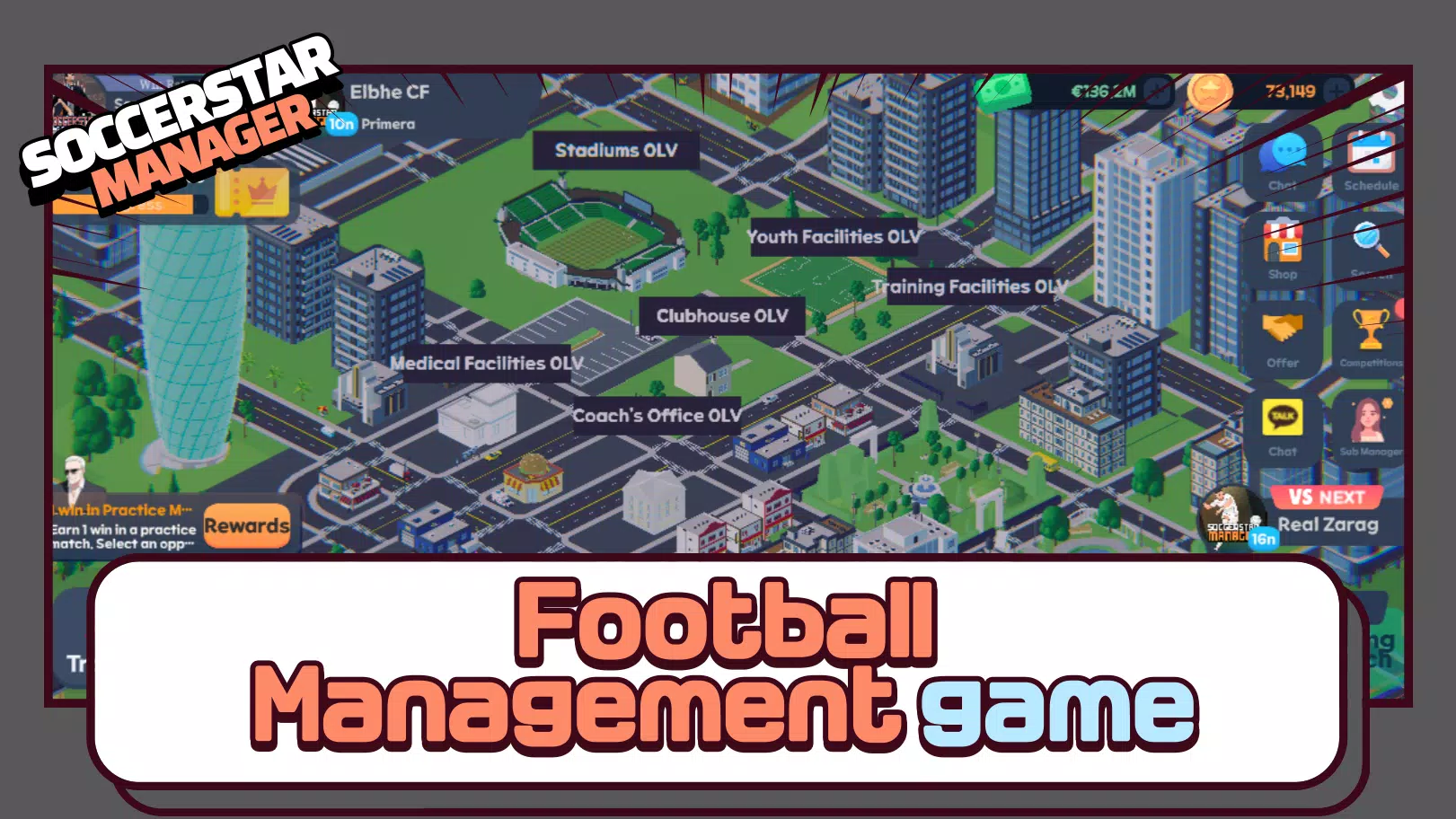 SSM LITE-Football Manager Game Captura de pantalla 1