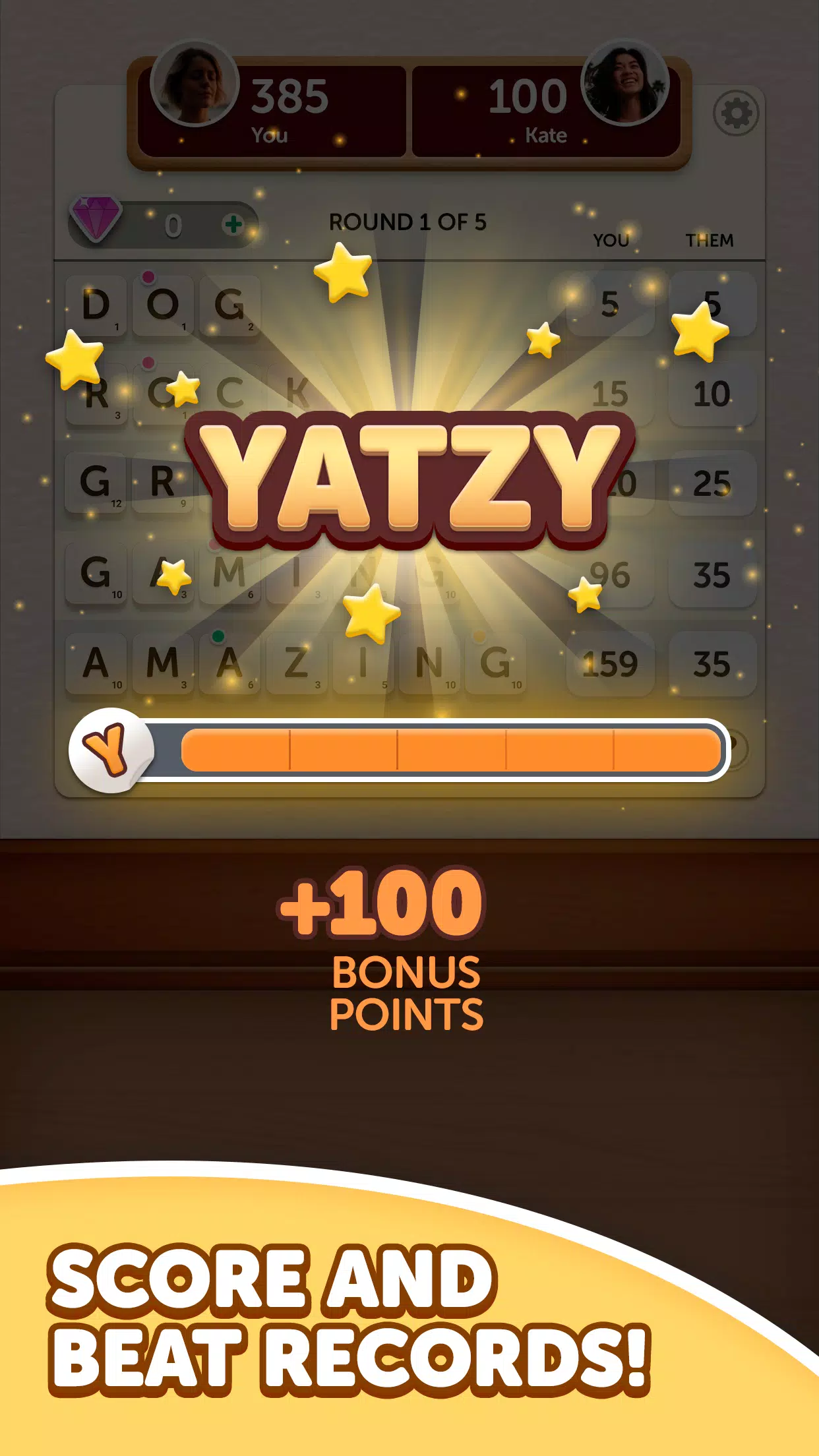 Word Yatzy - Fun Word Puzzler Ekran Görüntüsü 2