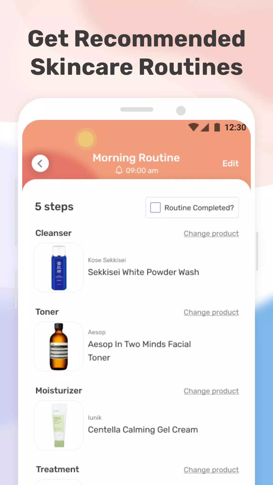 TroveSkin: Your Skincare Coach Capture d'écran 2