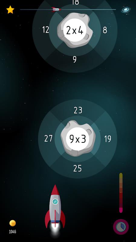 Space Math: Times Tables Games Schermafbeelding 3