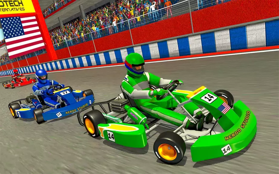 Go Kart Racing Games 3D Stunt Capture d'écran 0