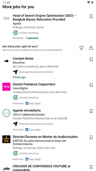 LinkedIn : recherche d’emploi Capture d'écran 3