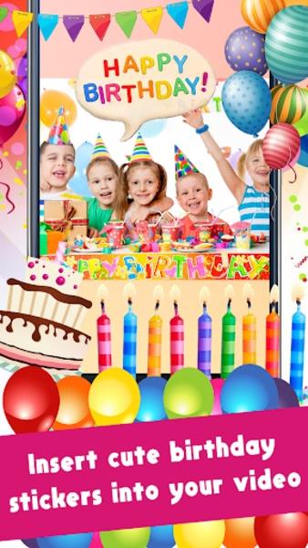 Happy Birthday Video Maker With Music And Photos Скриншот 3