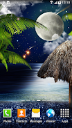 Tropical Night Live Wallpaper স্ক্রিনশট 0