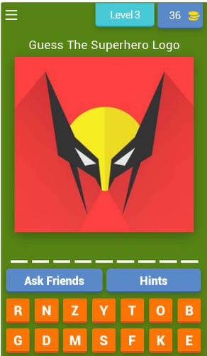 Superhero Logo Quiz应用截图第3张