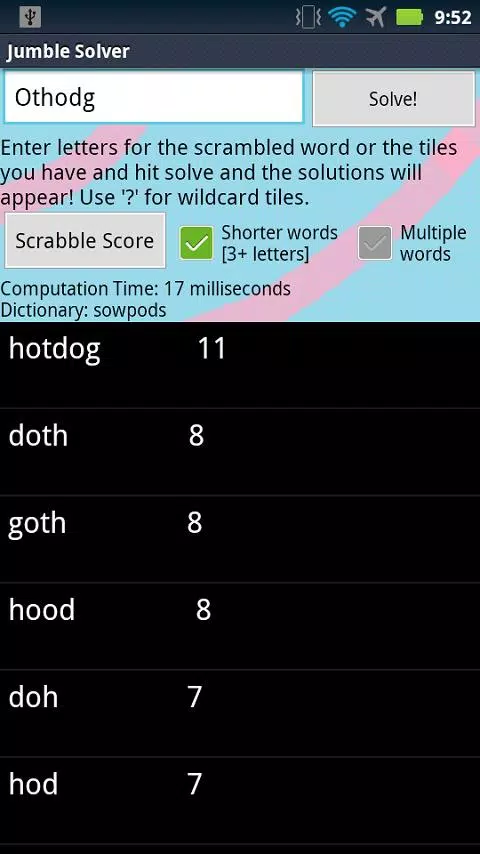 Jumble Solver Tangkapan skrin 0