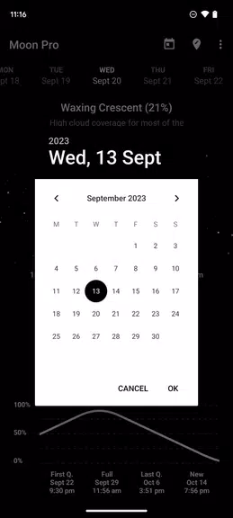 My Moon Phase - Lunar Calendar Ảnh chụp màn hình 0