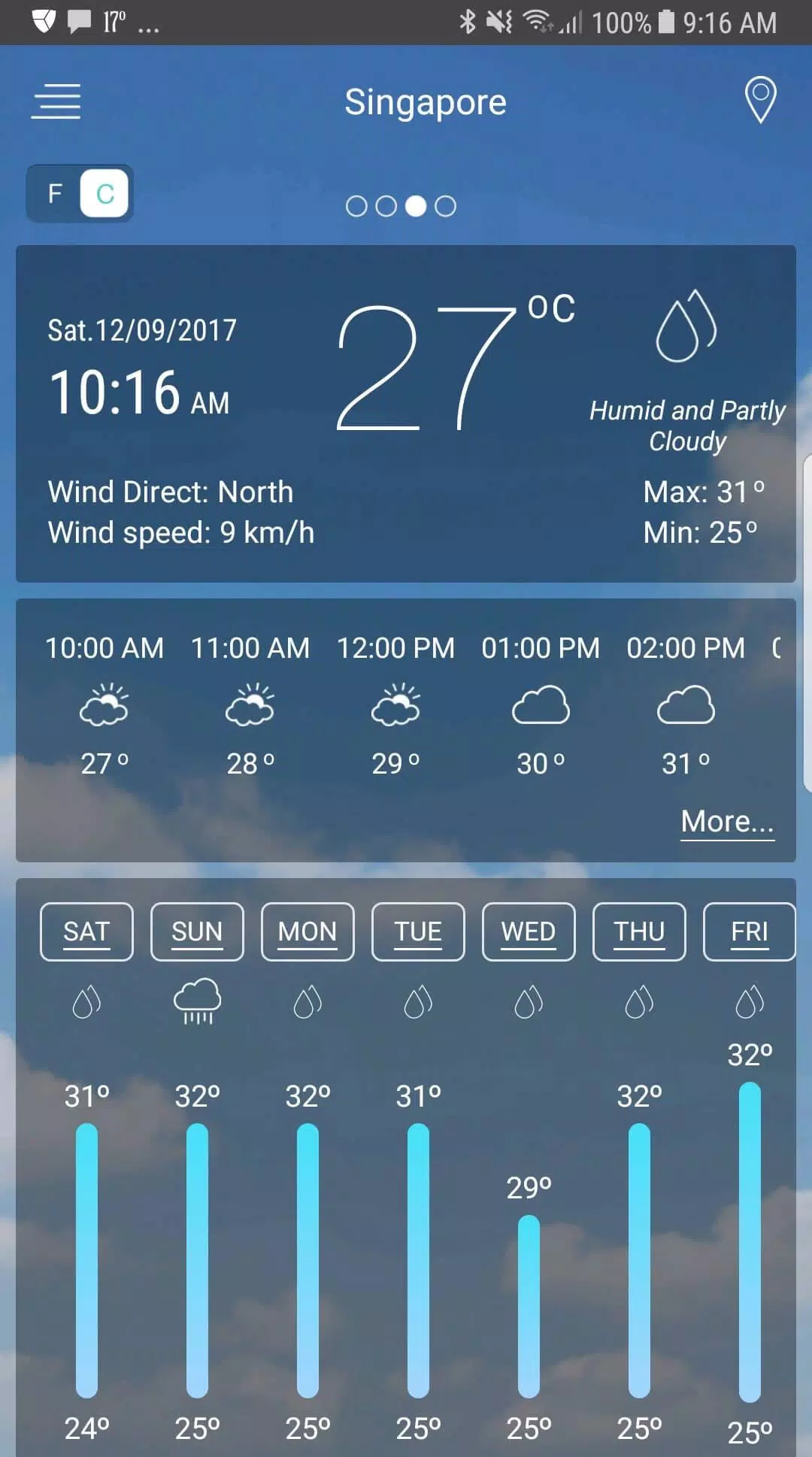 Weather app स्क्रीनशॉट 0