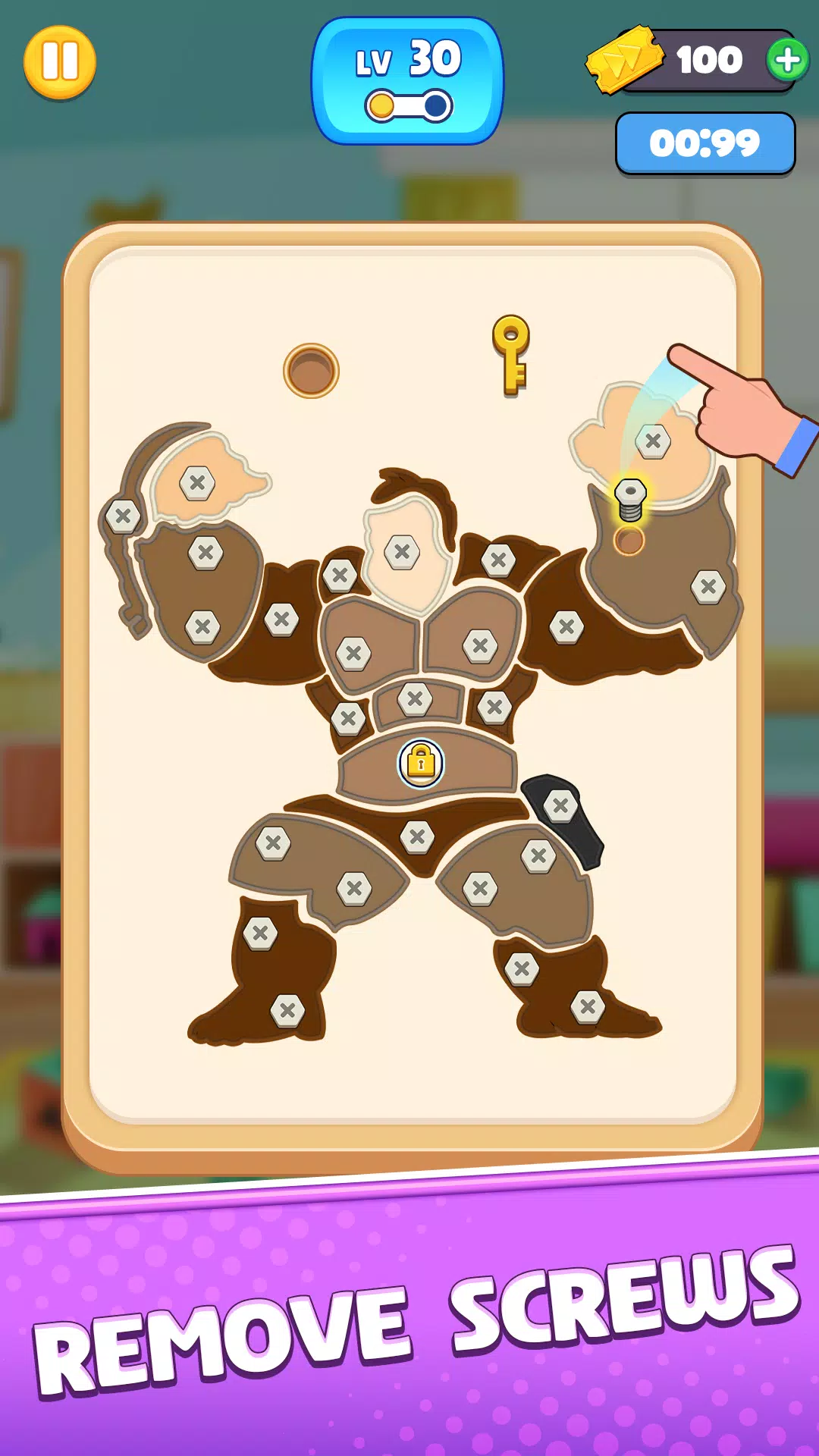 Wood Nuts & Bolts Rescue Скриншот 1