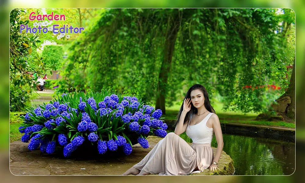 Garden Photo Frame Editor Tangkapan skrin 1