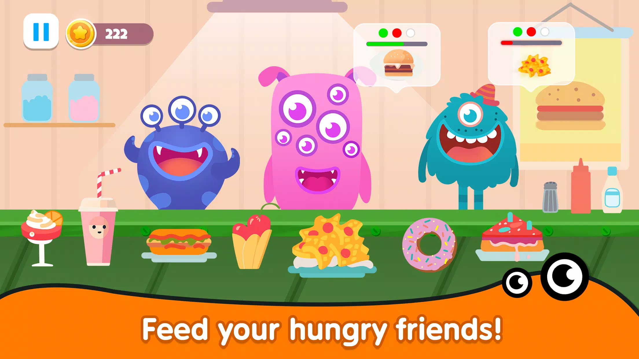 Kitchen monster games for kids Capture d'écran 0