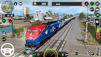 Train Driving Euro Train Games Ekran Görüntüsü 3