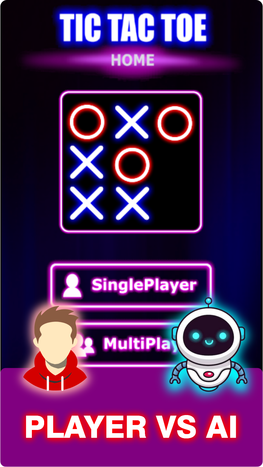 Tic Tac Toe Home : 2 Player XO スクリーンショット 2