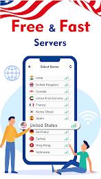 USA VPN - Fast Proxy VPN स्क्रीनशॉट 1