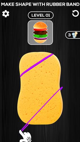 Sponge Art 3D Rubber Band Game应用截图第1张
