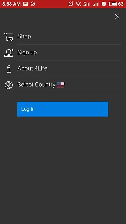 4Life Login 스크린샷 2
