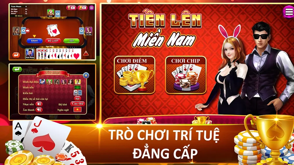 Tien Len - Thirteen - Mien Nam Offline - Chip スクリーンショット 0